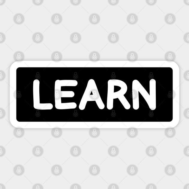 LEARN Sticker by TheCreatedLight